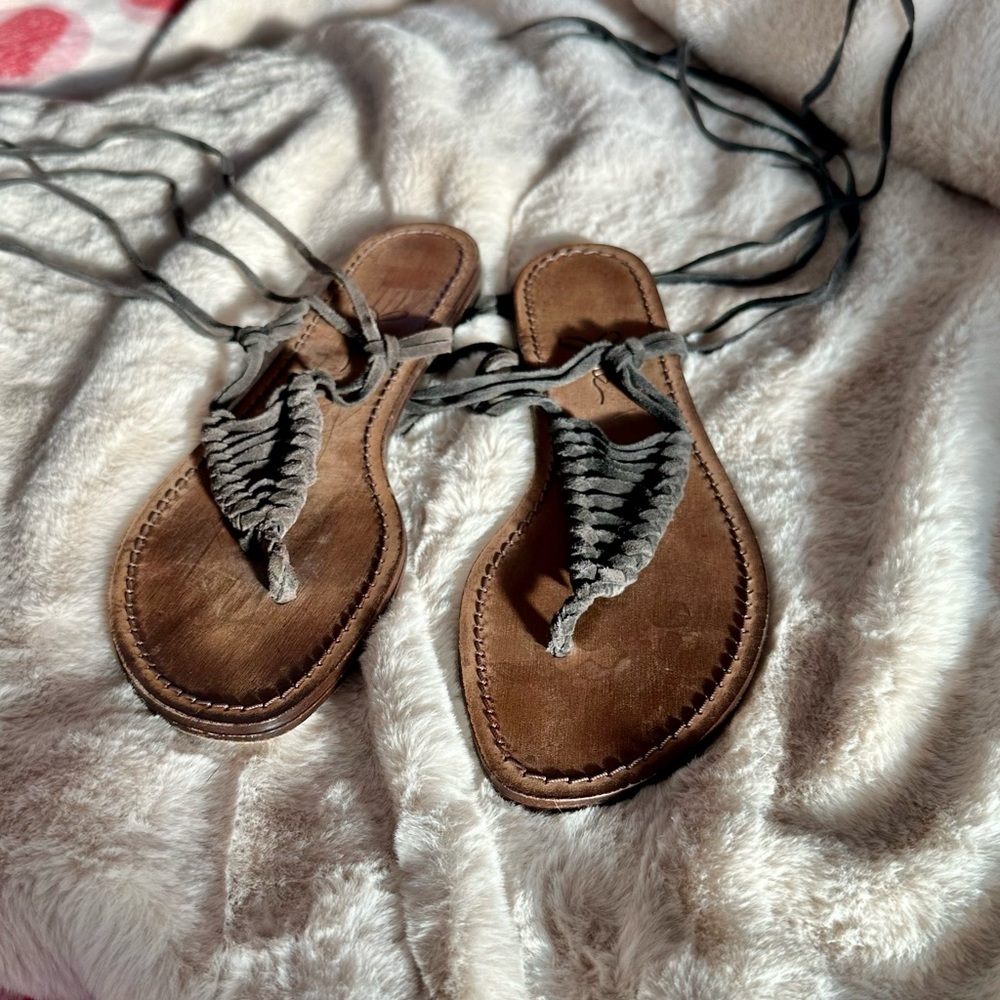 Joie ankle wrap festival sandals